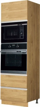 Wysoka zabudowa piekarnika/mikrofali Monia z easy box (dąb Soma ciemny)