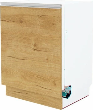 Dolna zabudowa zmywarki 60 panel zakryty Monia (dąb Soma ciemny)