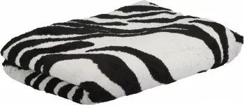 Koc żakardowy Zebra 61 (biały/czarny) 