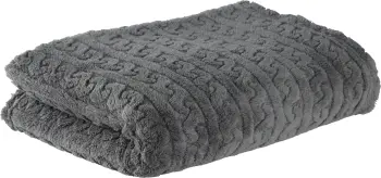 Koc żakardowy Warkocz 62 (grafit) 