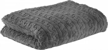 Koc żakardowy Warkocz 62 (grafit) 