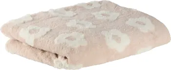 Koc żakardowy Daisy 63 (różowy/biały) 