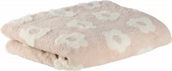 Koc żakardowy Daisy 63 (różowy/biały) 