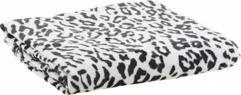 Koc flanelowy Animals 34 (biały/czarny) 