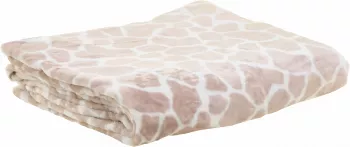 Koc flanelowy Animals 35 (różowy/biały) 