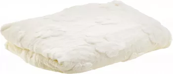 Koc żakardowy Flowers 39 (biały) 