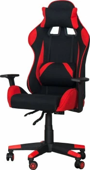 Fotel gamingowy TOKIO 8 (czarno/czerwony) 