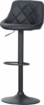 Krzesło-hoker Adelaide 10 (ekoskóra/czarny) 