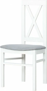 Krzesło KS (biały/diamentowy szary) 