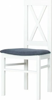 Krzesło KS (biały/diamentowy grafit) 