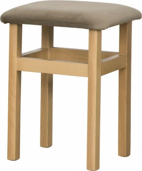 Taboret (dąb Soma ciemny/plusz brąz) 