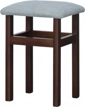 Taboret (orzech/diamentowy szary) 