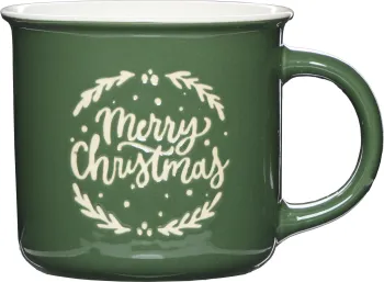 Kubek Christmas 142 (zielony/beż) 