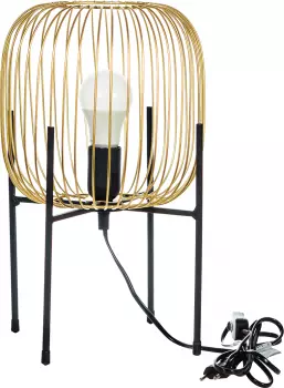 Lampka stojąca Miranda (złoty/czarny)