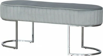 Ławka Ravia 1 (welur szary)