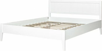 Łóżko Alessa 3 (bez materaca) biały ze stelażem