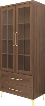 Witryna 2-drzw. i 2-szufl. Majorka (orzech Foresta) 