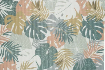 Mata stołowa prostokątna 27 (liście) 