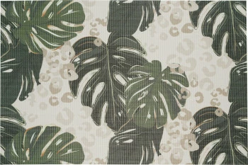 Mata stołowa prostokątna 29 (beżowy-liście) 