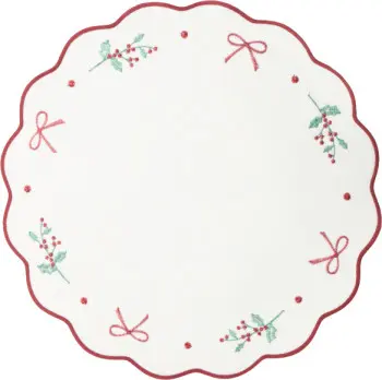 Mata stołowa Christmas 55 (biały/czerwony/zielony) 