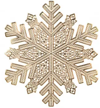 Mata stołowa śnieżynka (złoty)