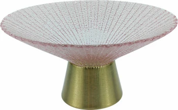 Miska na nóżce mała Lindos 19 (różowy/złoty) 