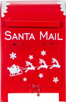 Świąteczna skrzynka na listy MERRY 179 (kolor: czerwony/biały) 