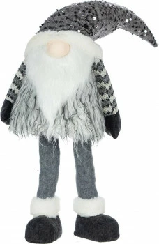 Duży gnom Merry LED 2 (srebrny) 