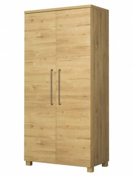 Szafa 2-drzwiowa z półkami i drążkiem Panama (dąb Soma ciemny)