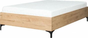 Łóżko 1-osobowe 120 Panama (dąb Soma ciemny) ze stelażem