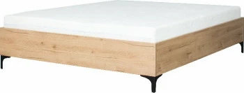 Łóżko 160cm Floryda bez materaca (dąb Soma ciemny) ze stelażem