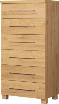 Komoda 6-szufladowa Panama (dąb Soma ciemny) 