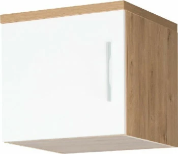 Półnadstawka do szafy Panama (biały-połysk/dąb soma ciemny)