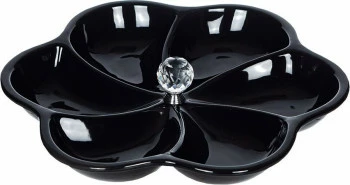 Patera z ozdobnym uchwytem Krystalis 23 (czarny)