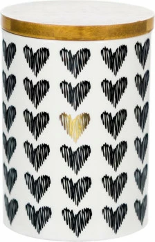 Pojemnik średni w serduszka z bambusową pokrywą Gifto 4 