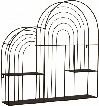 Metalowa półka Naturos (czarny) 