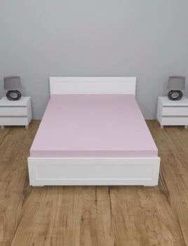 Prześcieradło z gumką (różowe-140x200x30cm) 
