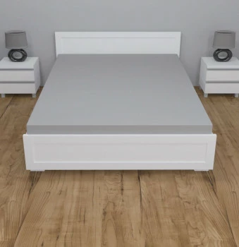 Prześcieradło z gumką (szare-160x200x30cm) 