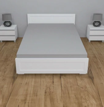 Prześcieradło z gumką (szare-140x200x30cm) 