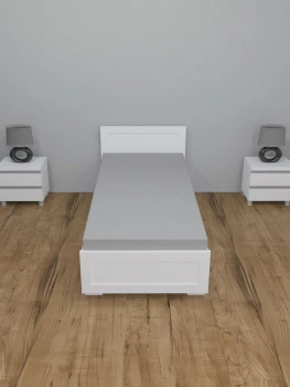 Prześcieradło z gumką (szare-90x200x30cm) 