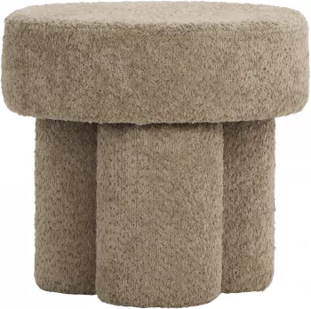 Puf Grzybek (boucle cappuccino) 