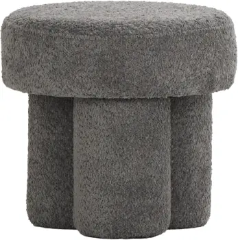 Puf Grzybek (boucle grafit) 