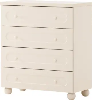 Komoda z 4 szufladami Rozano (kaszmir lakier mat/kaszmir) 