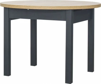 Stół okrągły rozkładany (dąb Soma ciemny/grafit) 