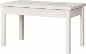 Stolik prostokątny ze szkłem 100cm (dąb Soma perłowy) 