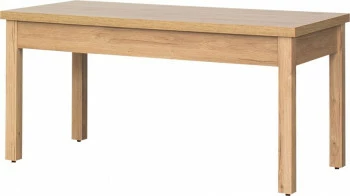 Stolik prostokątny pełny (dąb Soma ciemny) 