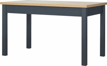 Rozkładany stół kuchenny 116 cm (dąb Soma ciemny/grafit) 