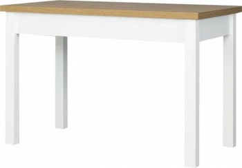 Rozkładany stół kuchenny 116 cm (dąb Soma ciemny/biały) 