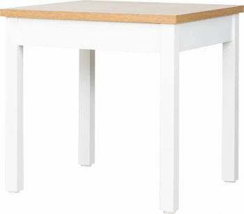 Stół rozkładany 79x80-120x80 (dąb Soma ciemny/białe) 