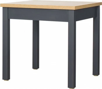 Stół rozkładany 79x80-120x80 (dąb Soma ciemny/grafit) 